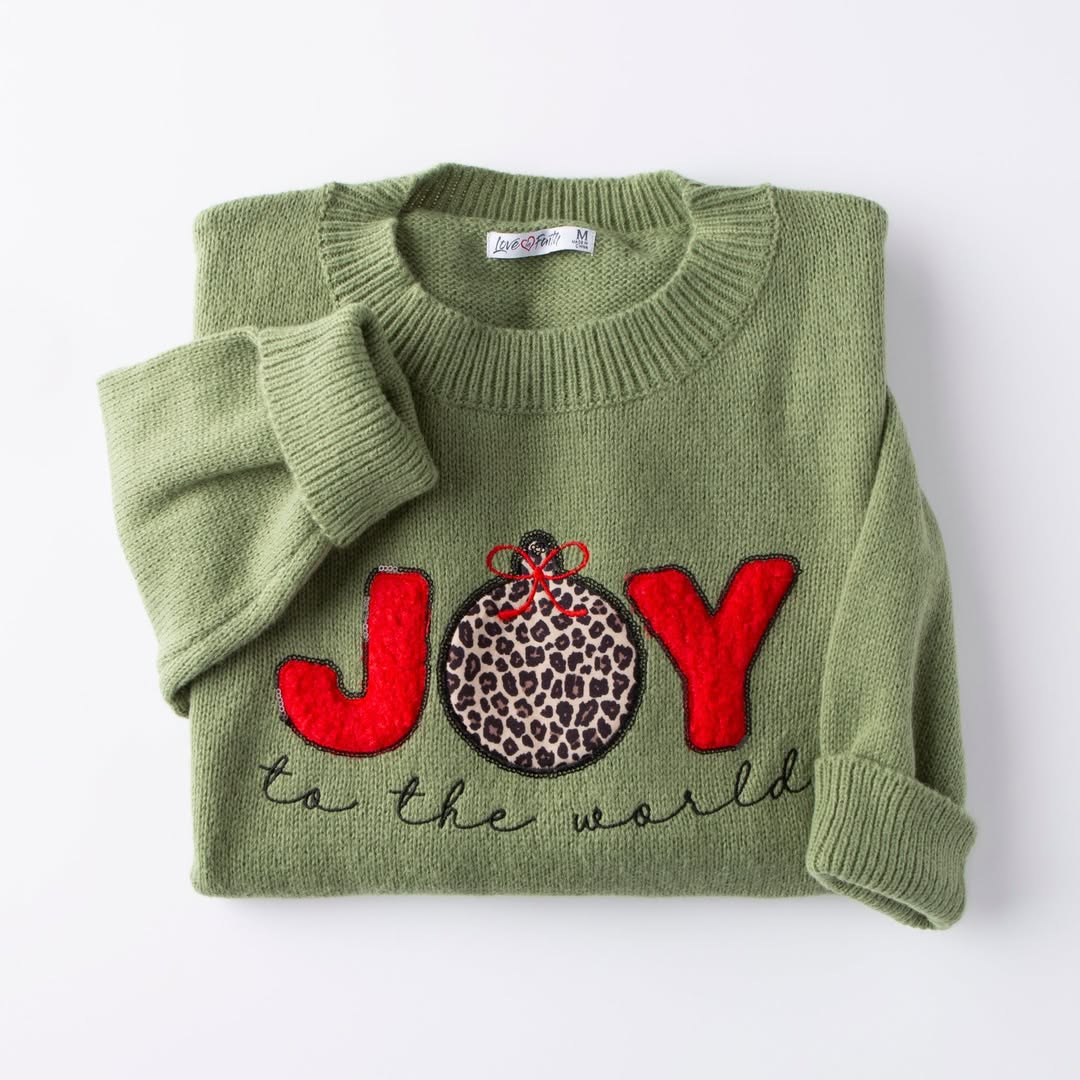 Joy To The World Embellished Sweater