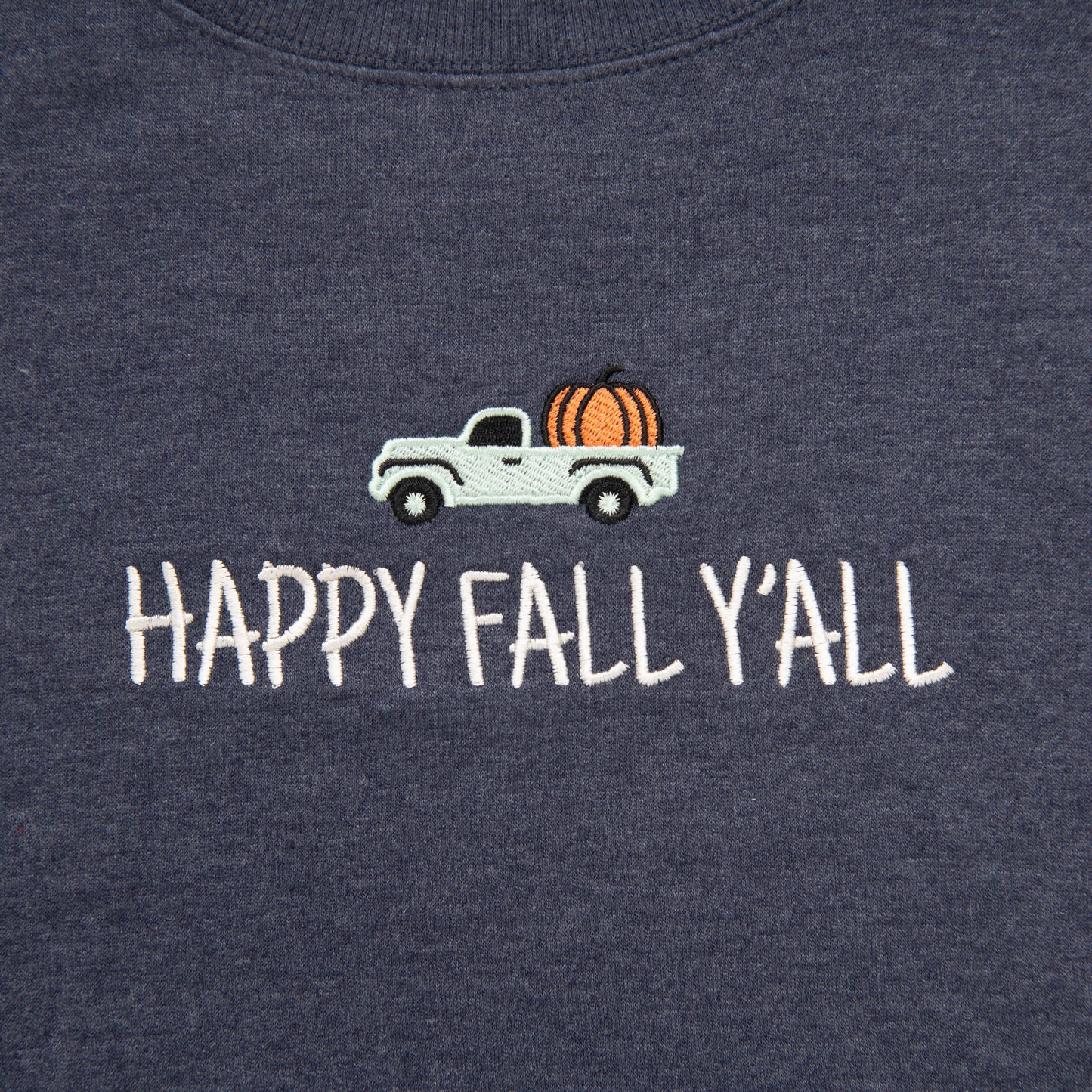 Embroidered Happy Fall Y'all Sweatshirt