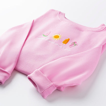 Embroidered Sweet Summertime Sweatshirt