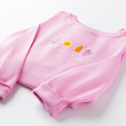 Embroidered Sweet Summertime Sweatshirt