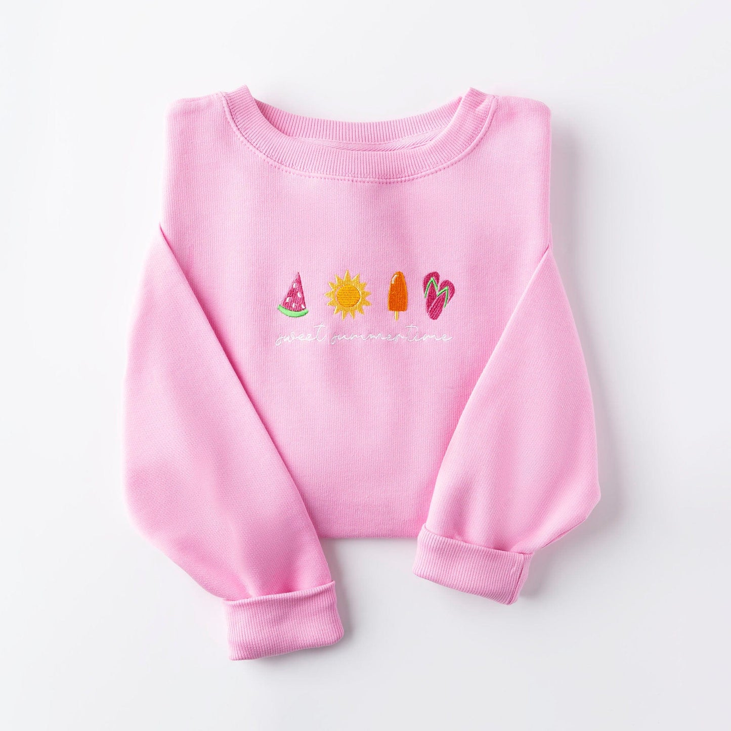 Embroidered Sweet Summertime Sweatshirt