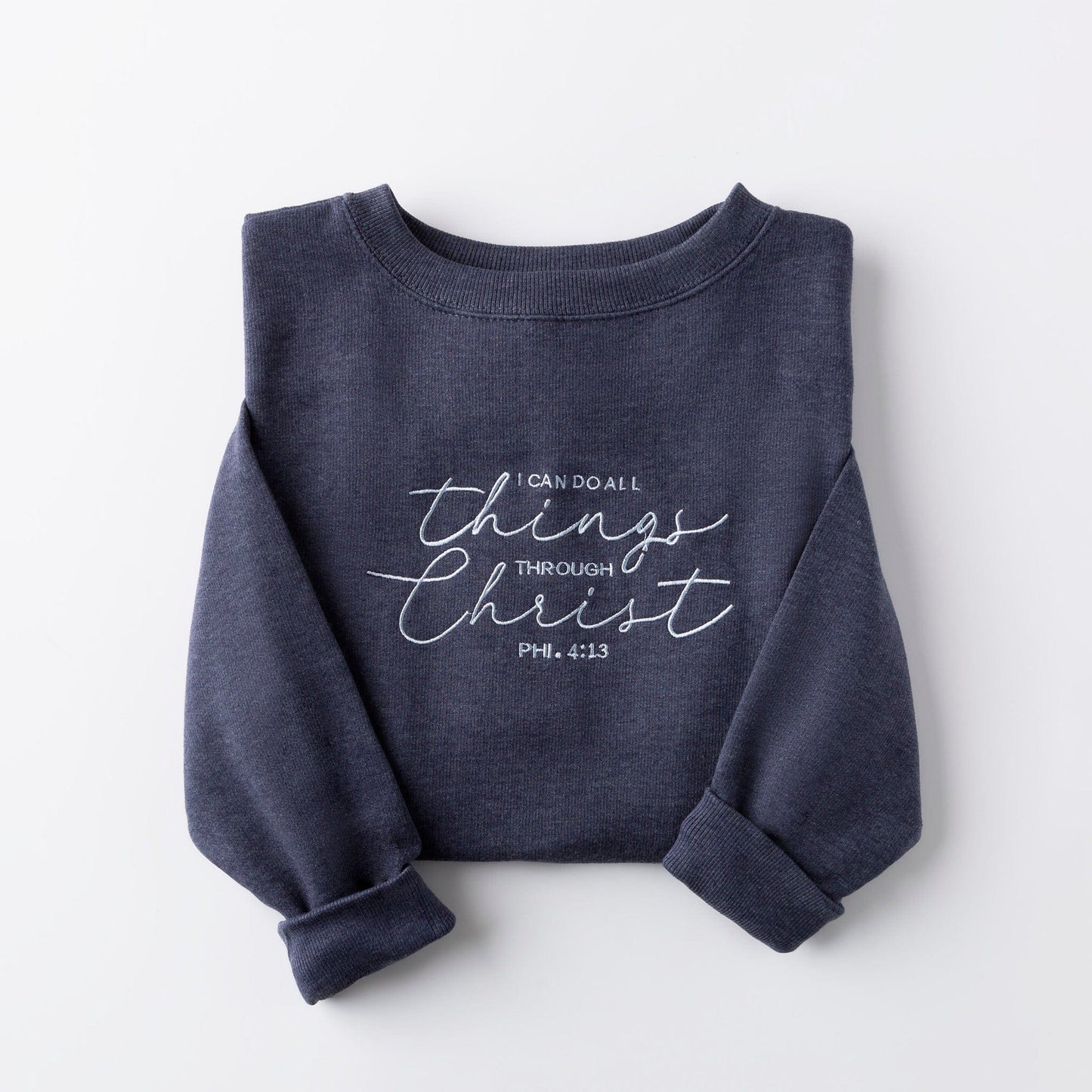 Embroidered I Can Do All Things Sweatshirt