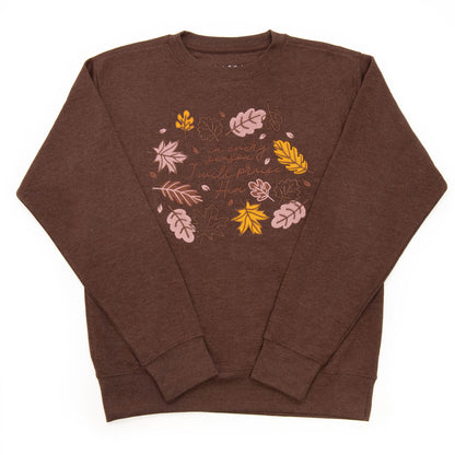 Embroidered I Will Praise Him Sweatshirt