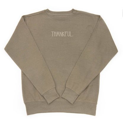 Embroidered Thankful Sweatshirt
