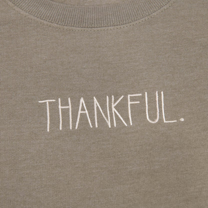 Embroidered Thankful Sweatshirt