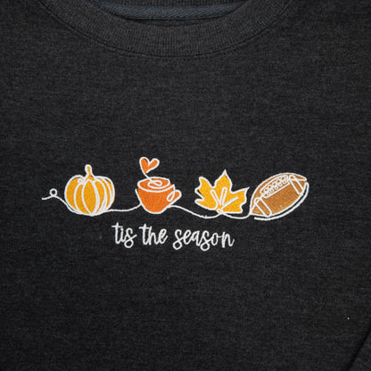 Embroidered Tis the Season Sweatshirt