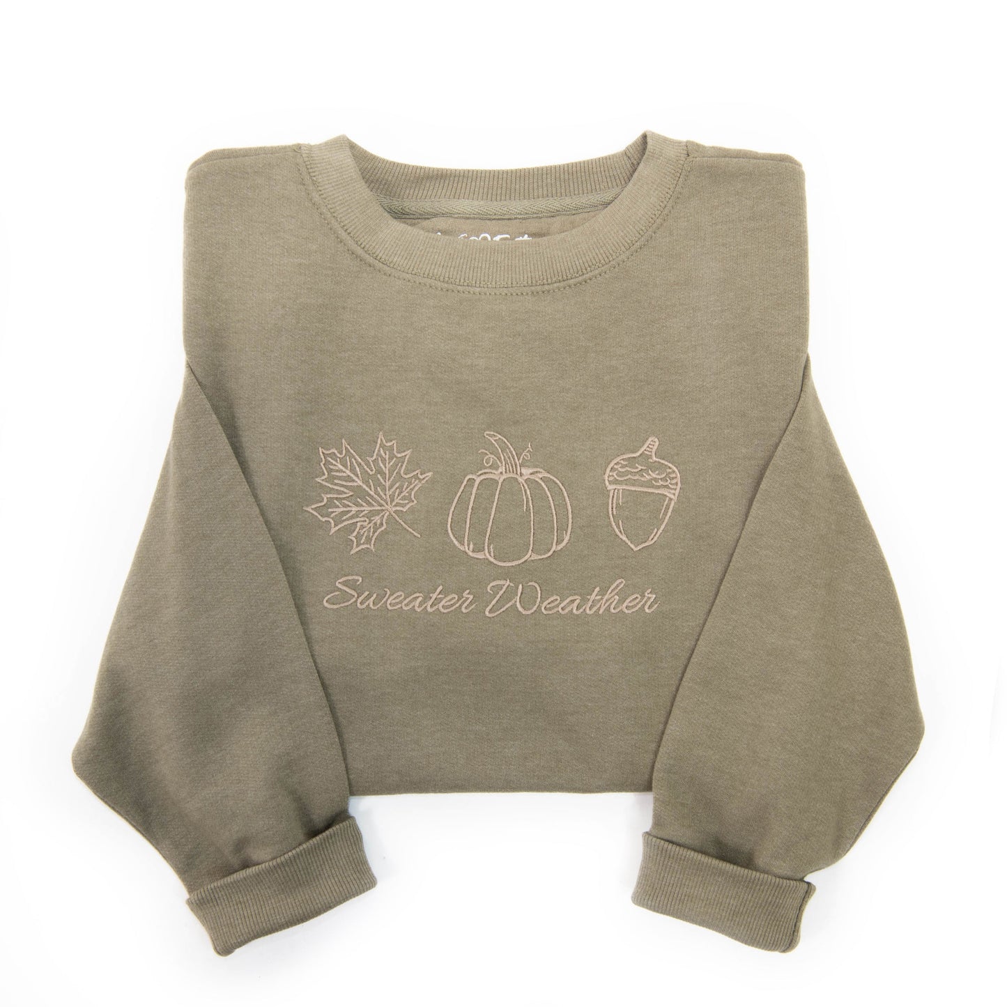 Embroidered Sweater Weather Sweatshirt