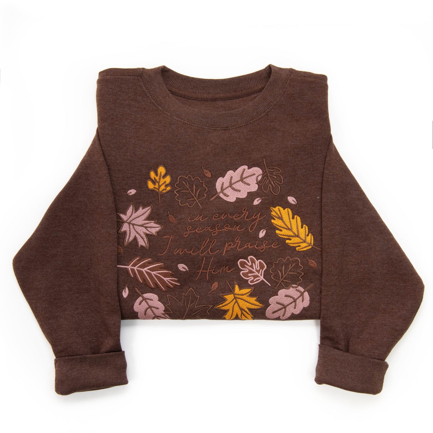 Embroidered I Will Praise Him Sweatshirt