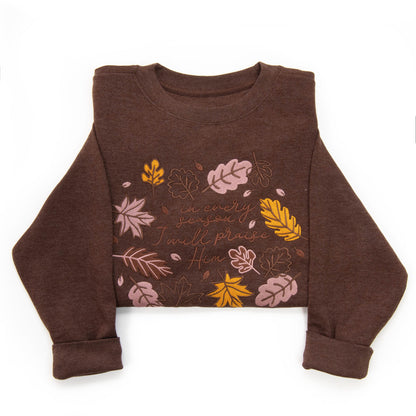 Embroidered I Will Praise Him Sweatshirt