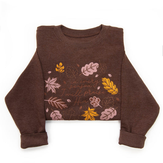 Embroidered I Will Praise Him Sweatshirt