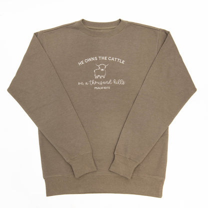 He Owns the Cattle Sweatshirt