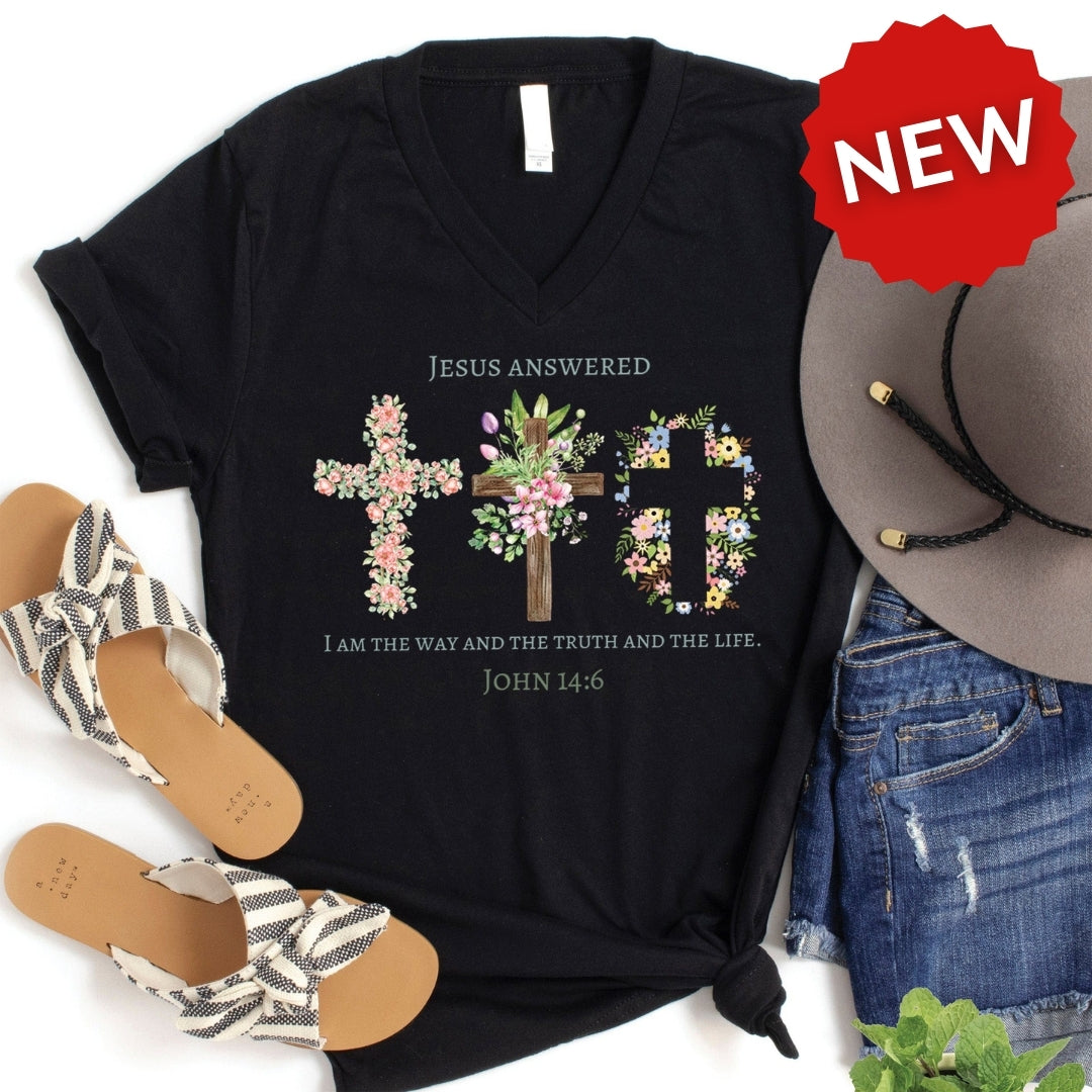 Jesus Answered V-Neck