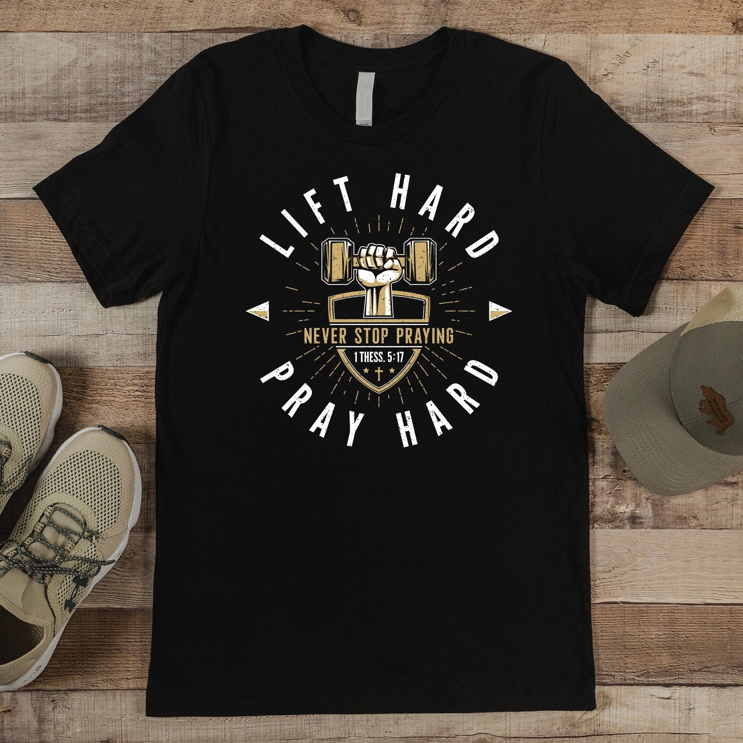 Lift Hard Pray Hard Men's Tee